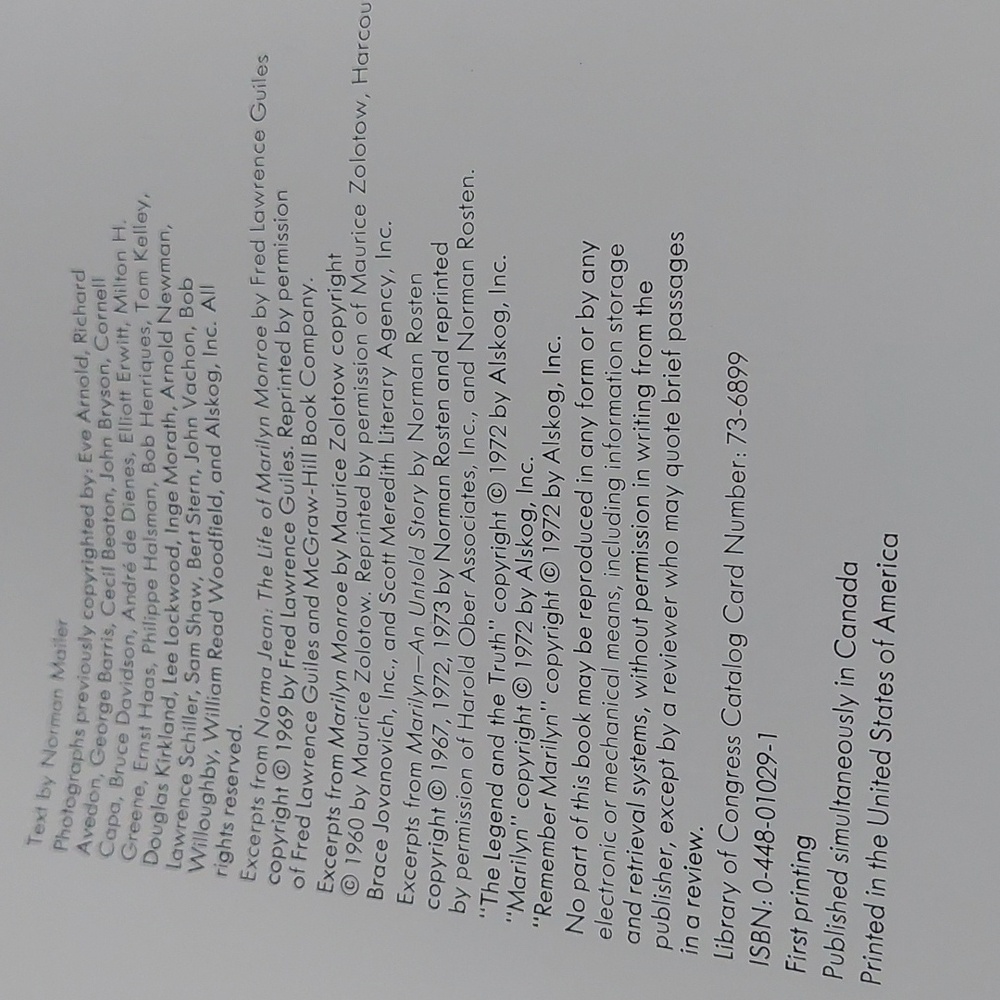 Limited Signed Edition Norman Mailer 'Marilyn' Hardback *Final Price* - Picture 6 of 16